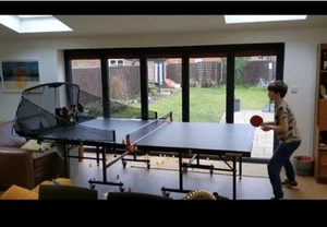WanXiao Table Tennis Robot - Ping Pong Ball Machine Table Tennis S-1001 + Net - Picture 1 of 4