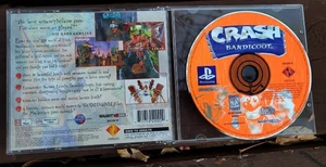 Crash Bandicoot PlayStation 1 1996 Black Label - NO MANUAL - Almost Perfect Disc - Picture 1 of 2