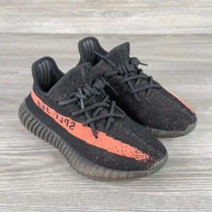 Adidas Yeezy Boost 350 V2 Core Size 4 EUR 36 Black & Red BY9612 YZY - Picture 1 of 12