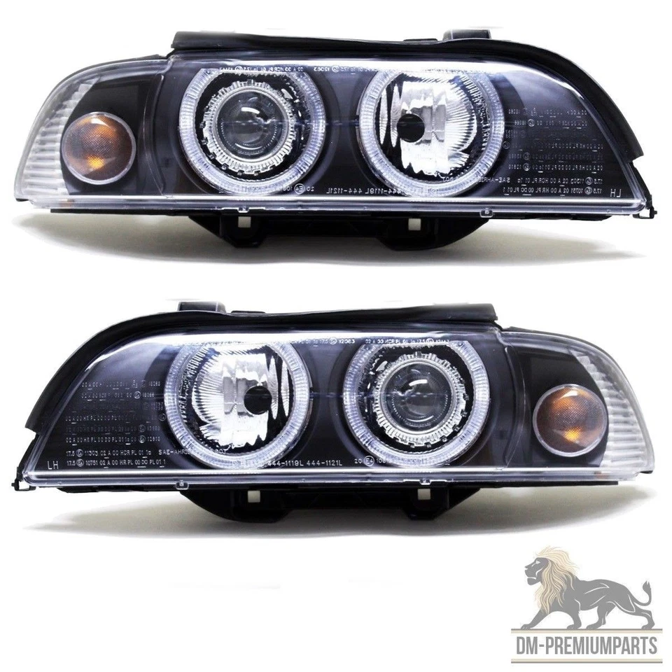 FACELIFT Angel Eyes Xenon Scheinwerfer Set D2S passt für BMW 5er E39 bj 00-03 - Bild 1 von 1