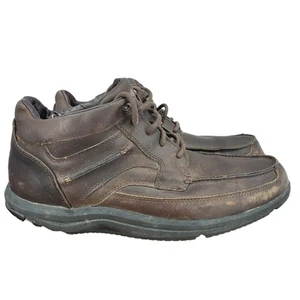 Rockport Storm Surge Chukka Boots Mens 12 Brown Leather Waterproof - Picture 1 of 13