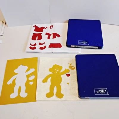 2 Build a Bear Retried Big Bear Essentials Die Cardmaking Scrapbook Stamp Lot - Image 1 of 4