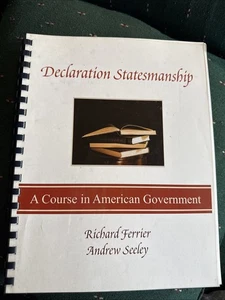 Declaration statesmanship a course in American government spiral Homeschool - Picture 1 of 21