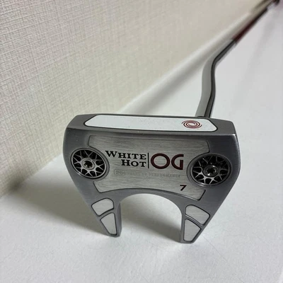 Odyssey White Hot OG #7 putter 32" Winn Grip copricapo usato mazza da golf - Immagine 1 di 4