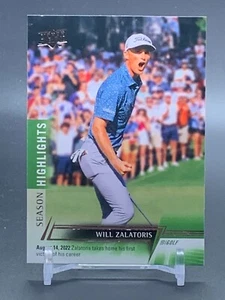2024 Upper Deck Golf Highlights #80 WILL ZALATORIS - Picture 1 of 2