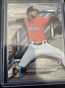 2018 Topps High Tek Rookie Sandy Alcantara #HT-SA Marlins RC SP Pixels Patern - Picture 1 of 2