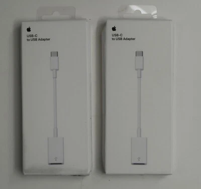 正品 批量 2 件 Apple MJ1M2AM/A USB-C 转 USB 适配器 适用于 MacBook 全新 — 第 1/4 张图片