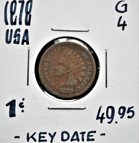 1878 United States One Cent Cover