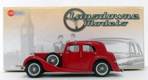 Lansdowne Models 1/43 Scale LDM84A - 1937 MG VA Saloon - Wine Red - Picture 1 of 4