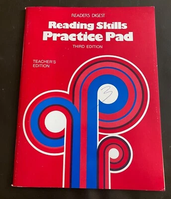 Vintage 1979  Teacher's Edition Readers Digest Reading Skills Practice Pad - Image 1 of 4
