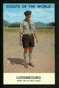 Scouting postcard chrome Boy Scouts of the World 1968 Series Luxembourg - Picture 1 of 2