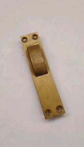 Antique Brass Sprung Door Holder 100x22mm - Picture 1 of 2