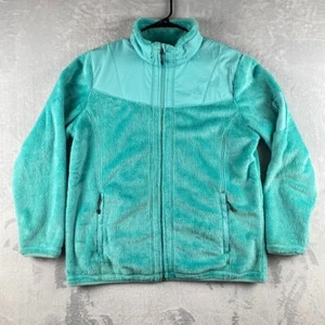 Nike ACG Jacket Womens Large Blue Green Teal Sherpa Fleece Full Zip Lined - Picture 1 of 12
