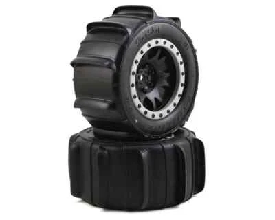 Pro-Line Sling Shot Pre-Mount Sand Tires w/Impulse Pro-Loc Wheels (MX43) Black - Image 1 of 4