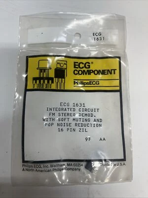NTE1631 ~  IC ~ FM Stereo Demod. w/ Soft Muting / Pop Noise Reduct ~ 16 PIN ZIL - Image 1 of 3