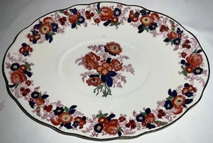 Vintage ROYAL CAULDON MAJESTIC 8.75” X6 ‘ OVAL SERVING PLATTER ENGLAND - Picture 1 of 3