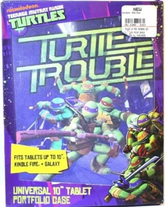 2 x Teenage Mutant Ninja Turtles 10' Universal Tablet Case / Cover lot of 2 - Picture 1 of 2