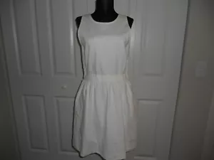 ABITO NUOVO CON ETICHETTE MADEWELL 1937 PIERSIDE IN BIANCO PERLA SENZA MANICHE TAGLIA LARGE - Foto 1 di 11