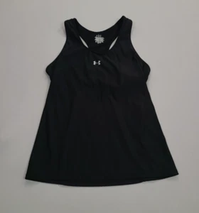 Under Armour Shirt Womens Large Black Tank Top Running Outdoors Ladies - Picture 1 of 7