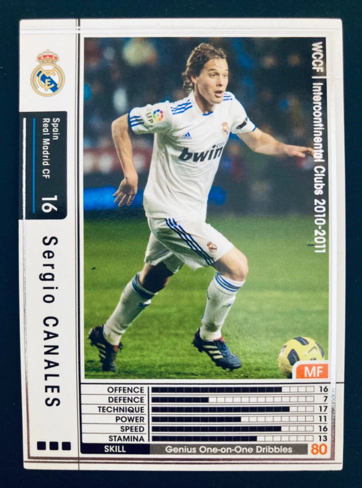 Tarjeta Panini SEGA WCCF 2010-11 Juego de Fútbol KING EXTRA Sergio Canales Real Madrid Foto 1 de 1