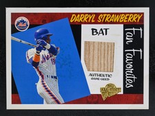 2005 Topps All-Time Fan Favorites #FFR-DS Darryl Strawberry /350 Bat Relics Mets