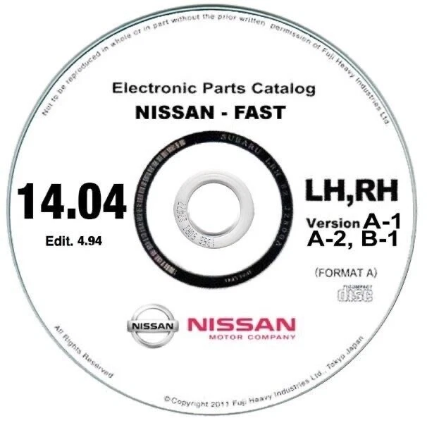 Nissan FAST EPC 2014 EL-ER-CA-US-GL-GR catalogo ricambi spare parts - Immagine 1 di 4