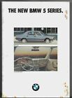 BMW Série 5 E28 1981-82 UK Market Launch 16pp Brochure 518 520i 525i 528i FAIR