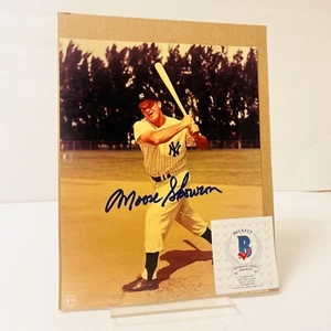 🔍 MOOSE SKOWRON YANKEES AUTOGRAFO FIRMATO 8X10 FOTO BAS BECKETT con certificato di autenticità - Foto 1 di 5