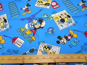 35" Disney Mickey Selfie Fabric - Picture 1 of 1