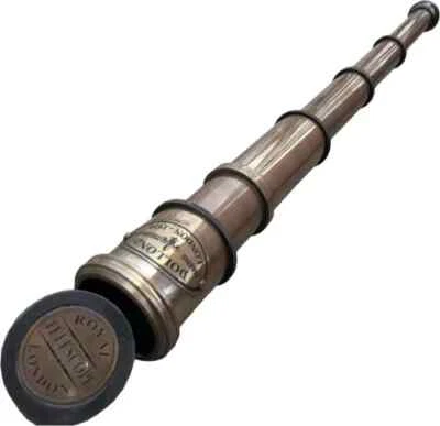 Telescope Brass Antique Nautical Spyglass Pirate Vintage Maritime Handheld 16inc - Image 1 of 4