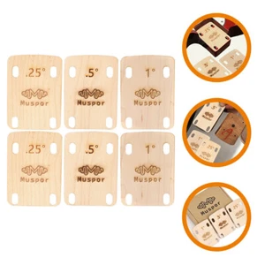 6pcs Convenient Guitar Neck Shims Wooden Guitar Neck Plate for Replacement - Picture 1 of 12