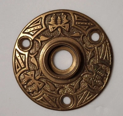 Antique Butterfly Cast Bronze Doorknob Rosette  1880's - Image 1 of 4