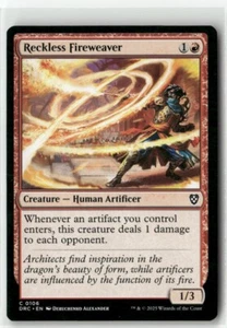 Reckless Fireweaver 106 sin lámina casi nuevo MTG Commander: Aetherdrift Magic - Imagen 1 de 1