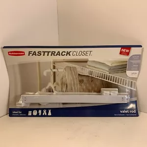 Rubbermaid Fasttrack Armadio Valet Rod 1954964 21,5" x 2,1" x 0,9" Nuovo - Foto 1 di 3