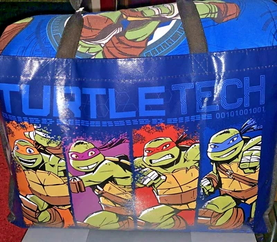 TMNT Saco de Dormir Enrollable Juvenil Tortuga Ninja Adolescente Mutante Largo Completo Cremallera Foto 1 de 4