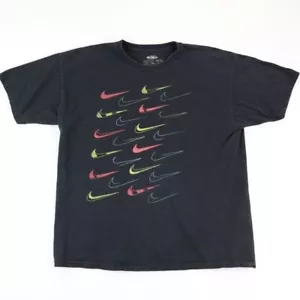Camisa Nike 6.0 Para Hombre XL Negra Swoosh Manga Corta Informal - Imagen 1 de 5