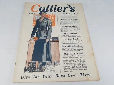 Collier's The National Weekly Magazine Vintage Ads November 9 1918 - Image 1 of 3