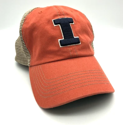 Illinois Fighting Illini Hat Cap NCAA Orange Trucker style '47 Brand - Image 1 of 4