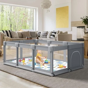 74" ×50" Large Baby Playpen, Baby Playard for Babies and Toddlers, Baby Fence... - Picture 1 of 7