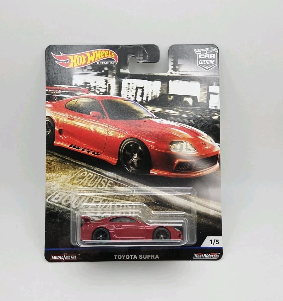 Toyota Supra Cruise Boulevard rojo Hot Wheels Premium Foto 1 de 1