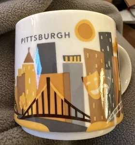 Starbucks 2014 Pittsburgh You Are Here Collection Coffee Mug NEW IN BOX - Picture 1 of 9