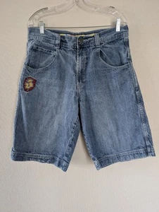 VTG JNCO Jeans Shorts Sz 34 90s Y2K Baggy Wide Leg Skater Punk Grunge Streetwear - Picture 1 of 21