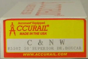 HO Accurail #5502 50' Superior Door Boxcar C&NW #4528 Built Up - Picture 1 of 5