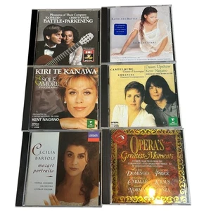 Lot Of 6 CDs Great Opera Stars Bartoli, Upshaw, Kiri Te Kanawa, Kathleen Battle - Foto 1 di 13