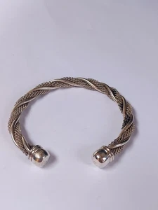 Gorgeous Vintage Sterling Silver Twist Spiral Cuff Bracelet.60mm x 50mm..34.0 - Picture 1 of 22