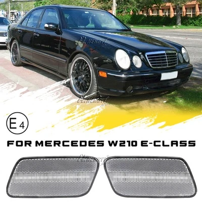 Luz de señalización lateral LED de parachoques con lente transparente para Mercedes Benz Clase E W210 1996-2002 Foto 1 de 4