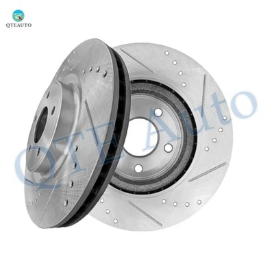 Front Drilled Slotted Brake Disc Rotors 320mm For 2016-2020 Infiniti QX60 - Image 1 of 4