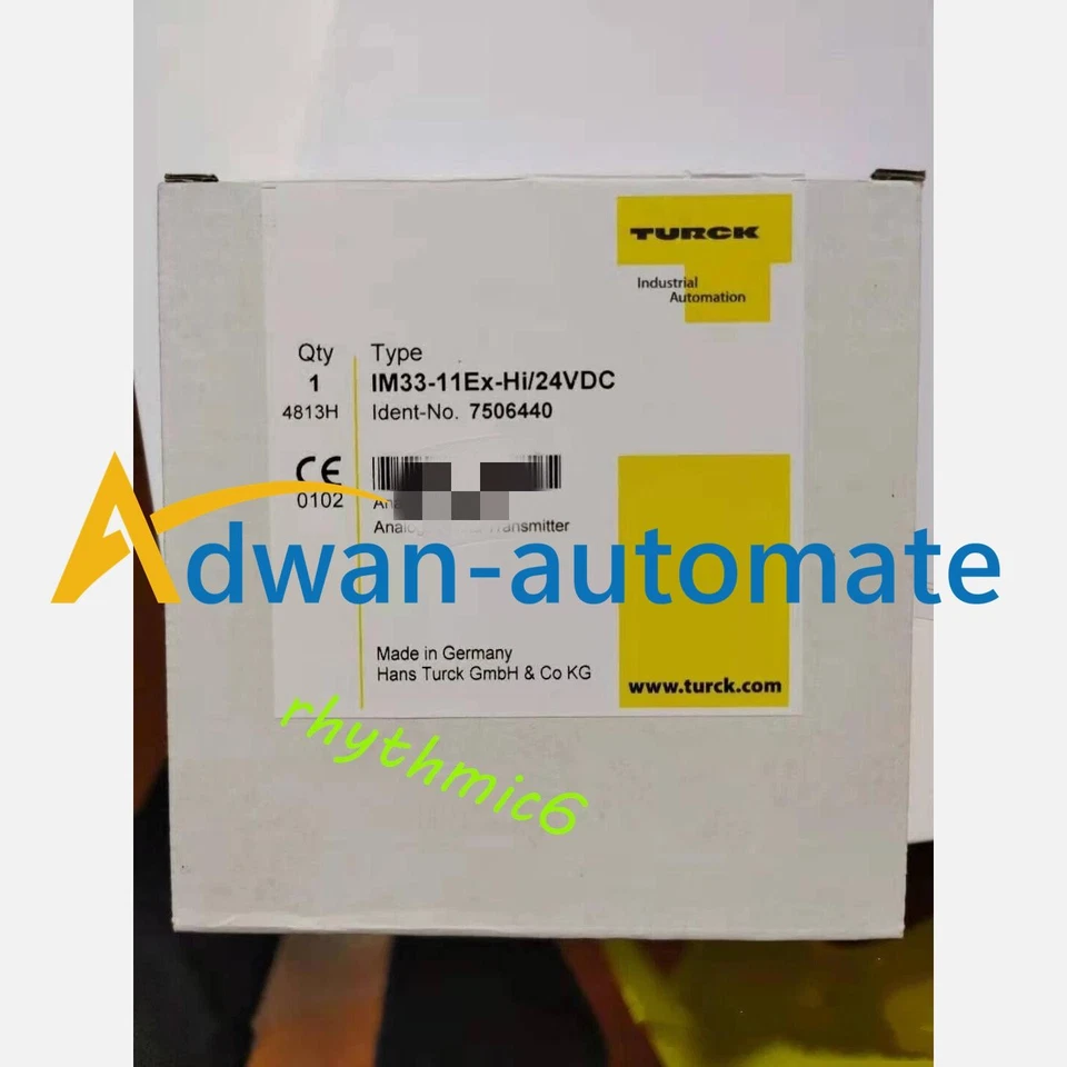 Brand New TURCK IM33-11Ex-Hi/24VDC Safety relay Fast DHL or FedEx - Image 1 of 1