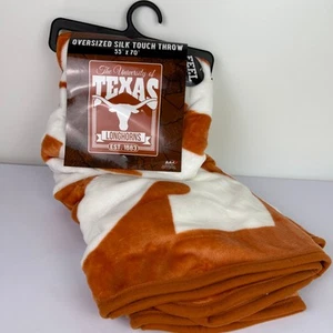 Texas Longhorns Oversized Silk Touch Throw Blanket 55 in x 70 in Northwest NWT - Picture 1 of 15