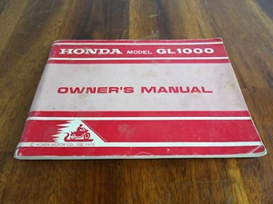 Honda 1976 GL1000 Gold Wing Factory OEM Owner's Manual - Foto 1 di 4